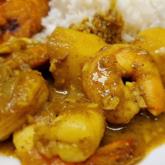 Curry Shrimp.